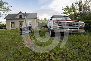 Abandoned Property, Old House, Truck