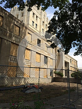 Abandoned public building