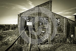 Abandoned Quincy Mine In Michigan photo