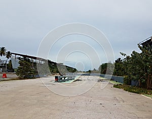 abandoned race track ruins in Ponce, Puerto Rico