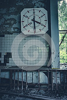 Abandoned radioactive school in Pripyat