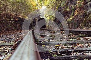 abandoned railroad tracks