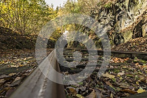 abandoned railroad tracks