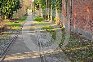 Abandoned rails, tram