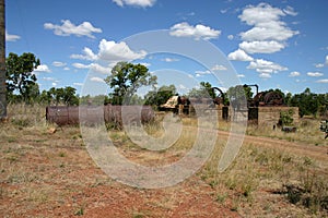 Abandoned Railway in 19th century Gold Rush area Queensland, Australia