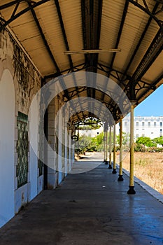 Abandoned railway station in Portugal