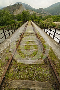 Abandoned railway track