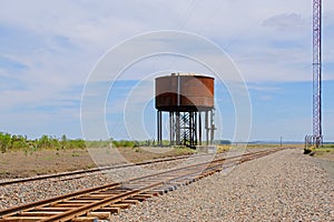 Abandoned railway train station of Piedra Sola, Salto, Uruguay photo