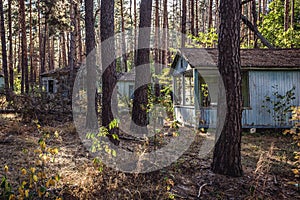 Abandoned recreation base in Chernobyl zone