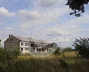 Abandoned residential building