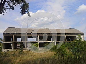 Abandoned residential building