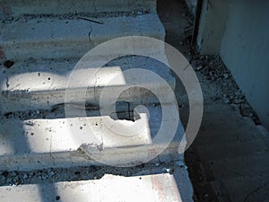 Abandoned residential buildings in village of Orbita near the Ch