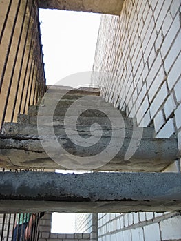 Abandoned residential buildings in village of Orbita near the Ch