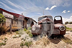 Abandoned restaraunt on Route 66