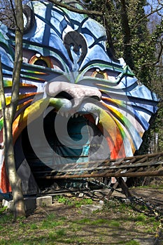 Abandoned roller coaster