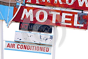 Abandoned Route 66 Motel Sign