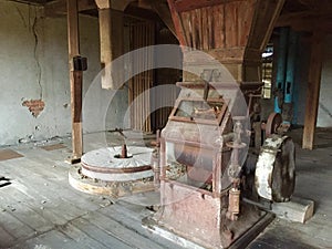 Abandoned and ruined water mill