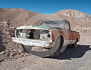 Abandoned rundown car