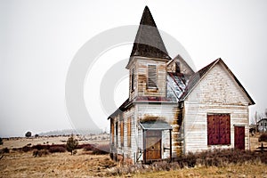 Abandoned rural church