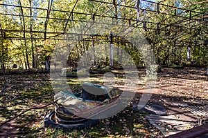 Abandoned rust attraction in Chornobyl Zone