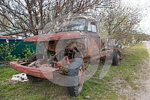 Abandoned rusty Old Truck