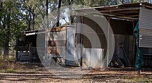 Abandoned Sapphire Miners Shed On Australian Gemfields Reward Fossicking Area