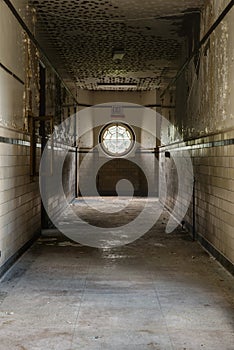 Abandoned School Hallway