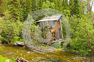 An abandoned shack in northern canada