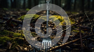 Abandoned Silver Fork In Enigmatic Wooded Area