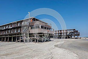 Abandoned Silver Gull Beach Club at Fort Tilden Beach, Breezy Point
