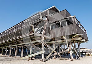 Abandoned Silver Gull Beach Club at Fort Tilden Beach, Breezy Point