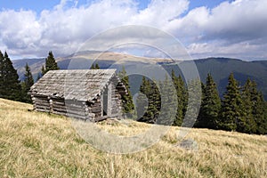 Abandoned small shepherd cottage
