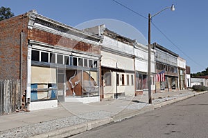 Abandoned Small Town Main Street