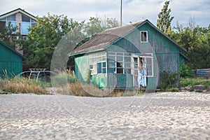 Abandoned soviet recreation center in seaside resort