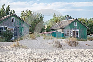 Abandoned soviet recreation center in seaside resort