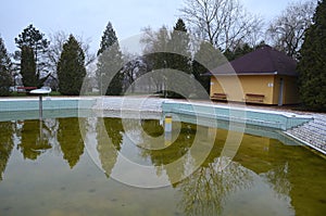 Abandoned Spa Pool in the Fall