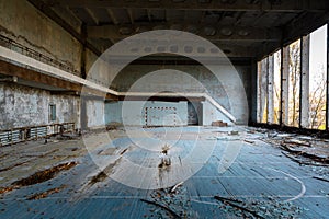 Abandoned Sport Hall in Pripyat Chernobyl