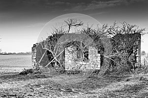 Abandoned Stone Built Farm Building