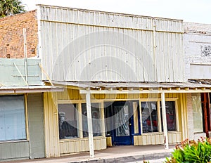 Abandoned Storefront Building In Disrepair