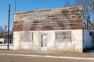 Old abandoned storefront