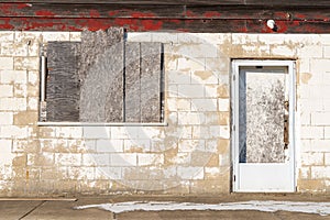 Old abandoned storefront