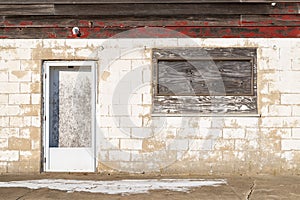 Old abandoned storefront