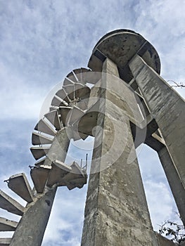 Abandoned structure stairs