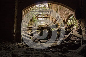 Abandoned sugar factory in Villanova Marchesana, Italy #9