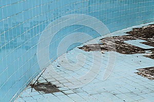 Abandoned swimming pool