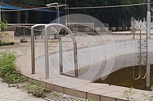 Abandoned swimming pool