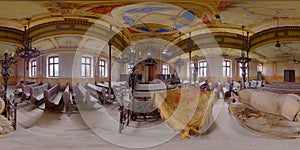 Abandoned Synagogue Interior in Gherla, Romania