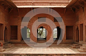 Abandoned temple in Fatehpur Sikri complex, India