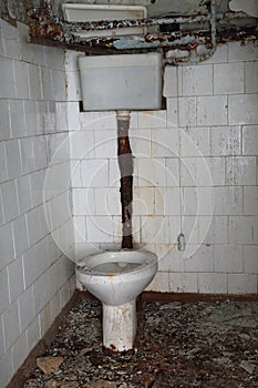 Abandoned toilet