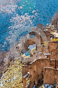 Abandoned town of Gamsutl, Dagestan, Russia